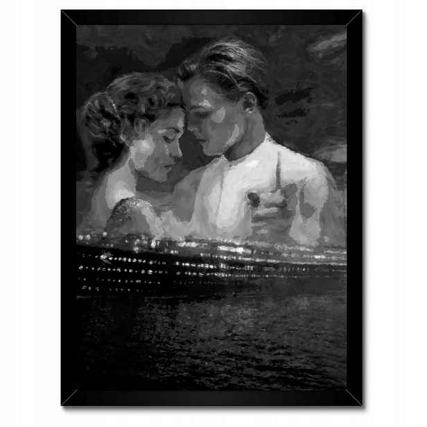 Plakáty v rámu 30x40 Titanic Černobílé