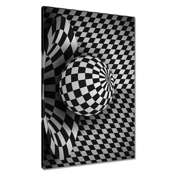 Obrazy 60x90 Abstrackja černobílá