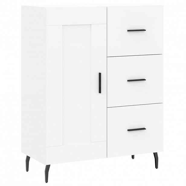 vidaXL Příborník bílý 69,5 x 34 x 90 cm kompozitní dřevo