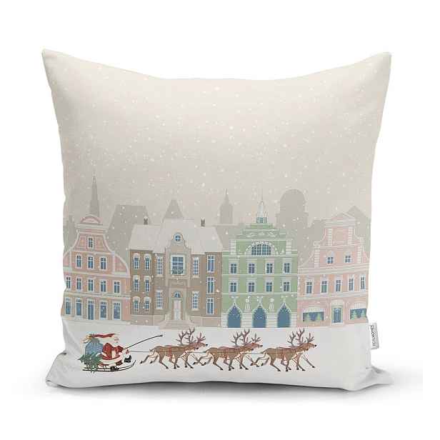 Povlak na polštář s vánočním motivem 43x43 cm Merry Christmas – Mila Home