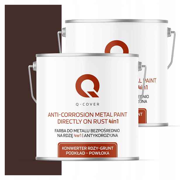 Barva Přímo na rez Pozink Hliník Ocel 5L 4v1 Satén Čokoládově hnědá