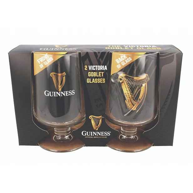 Guinness sklenice pokal half pint Victoria Goblet 2 kusy Gift Box A10