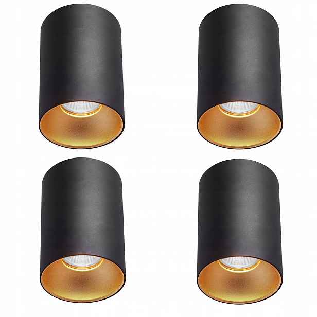 Halogenové stropní svítidlo Led trubka GU10 spot Černá Zlatá