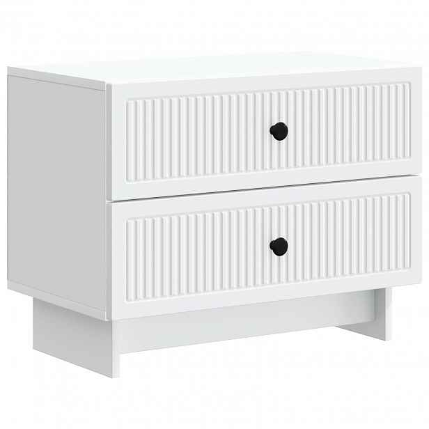vidaXL Noční skříňka Bílá 62 x 34,5 x 47,5 cm Kompozitní dřevo