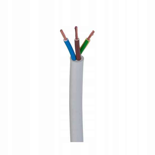 Kabelový proudový kabel Omy 3X1,5 bílý