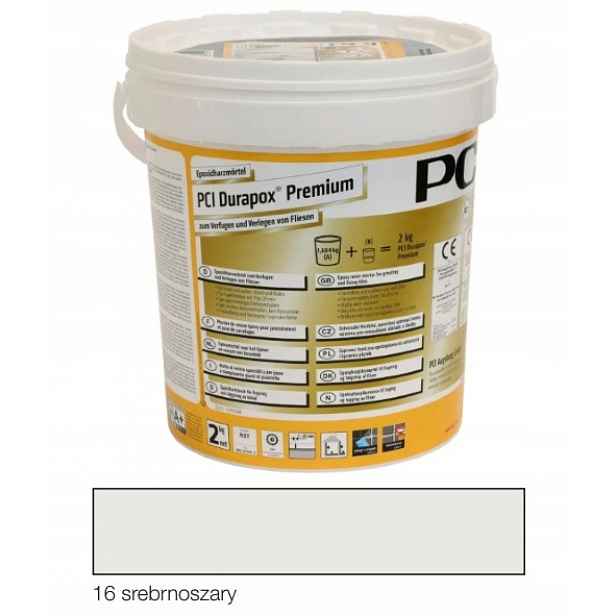 Pci Durapox Premium epoxidová spárovací hmota č. 16 stříbrošedá 2kg