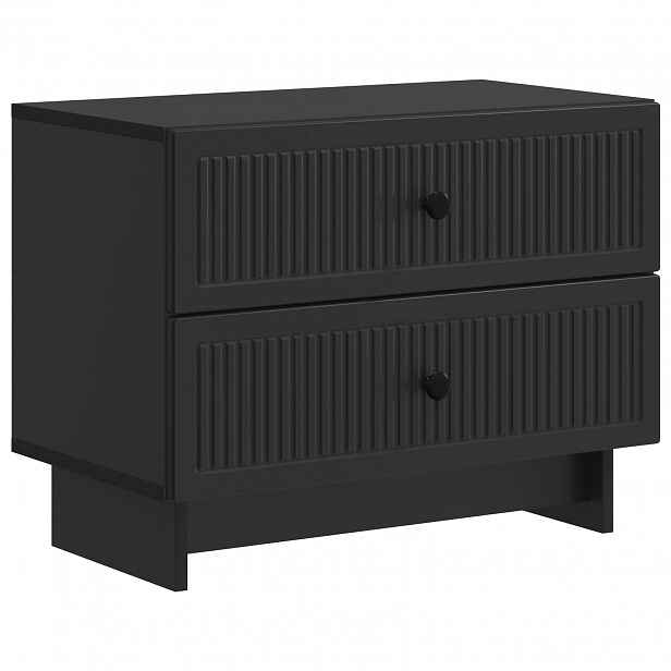 vidaXL Noční skříňka Černá 62 x 34,5 x 47,5 cm Kompozitní dřevo