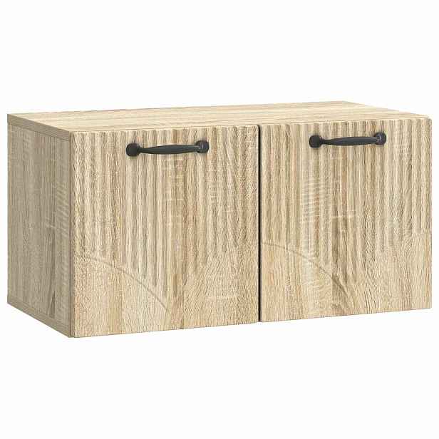 vidaXL Nástěnná TV skříň Dub sonoma 59,5 x 31 x 30 cm Kompozitní dřevo