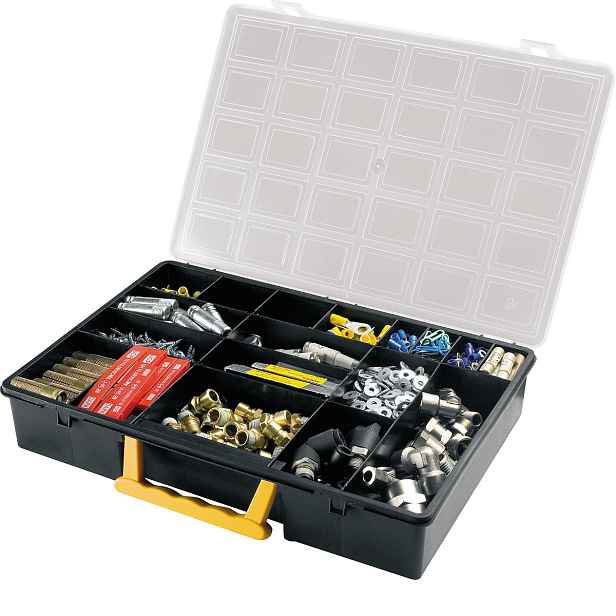 ARTPLAST Organizér s pevnými přihrádkami a madlem, 360x252x64 mm