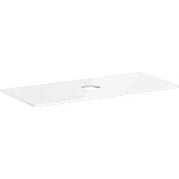 Deska pod umyvadlo Hansgrohe Xelu Q 118x1,6x55 cm bílá lesklá 54115050