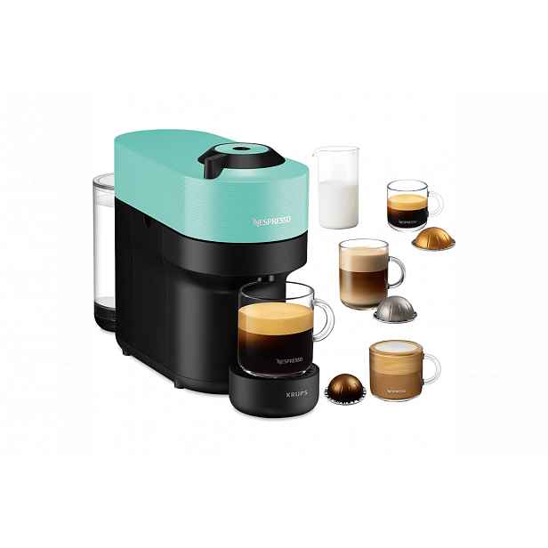 Kapslový kávovar Krups Nespresso Vertuo Pop XN920410 mint