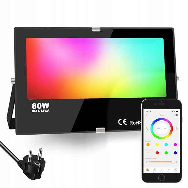 Reflektor ILC Rgb Led 80W 2700K aplikace Google Apple