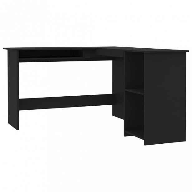 Rohový psací stůl 120x140 cm Černá