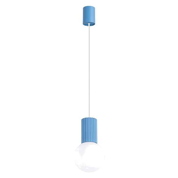 Závěsná lampa Halo 1 modrá Stropní osvětlení modré Sollux, G9