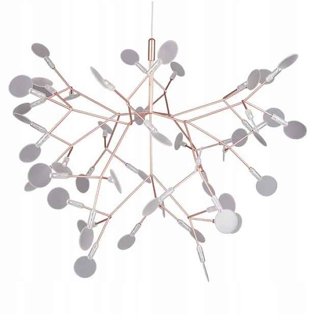 Závěsná Led lampa Chic Botanic měděná 72 cm