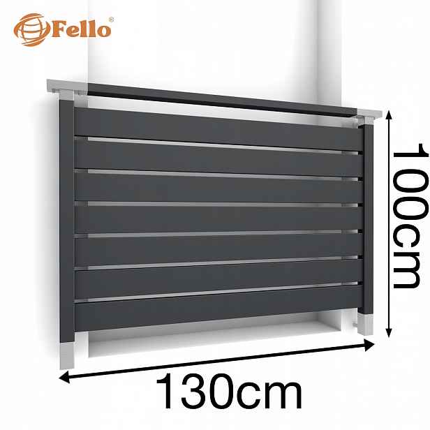 CLASSIC7 Francouzský balkon 130 cm Balustrada Ral