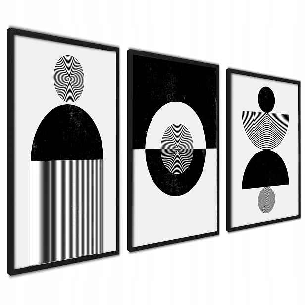Plakáty Grafika Abstraktní sada na zeď 50x70