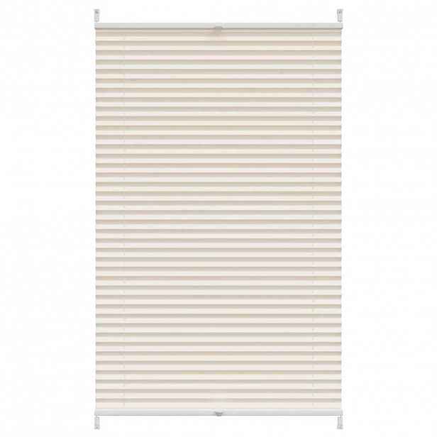 vidaXL Plisovaná roleta 90 x 125 cm krémová