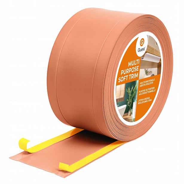 Pvc dokončovací lišta 6v1 samolepicí, cihlová, 10 m, 120 mm, W1