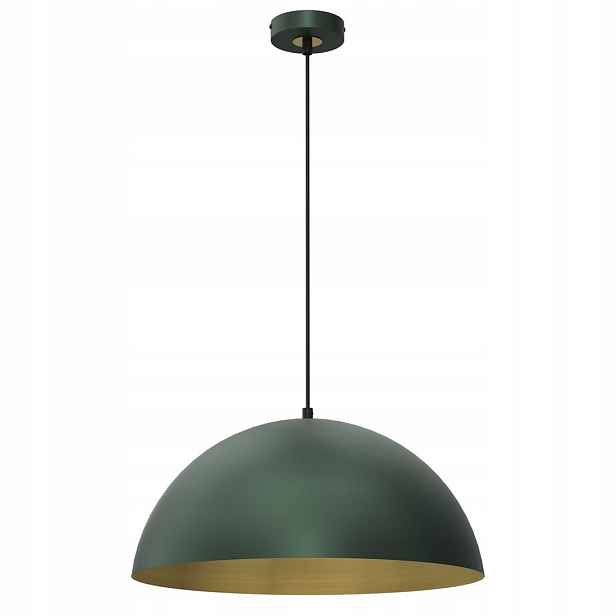 Závěsná stropní lampa Beta Zelená Zlatá 1xE27 45 cm Milagro