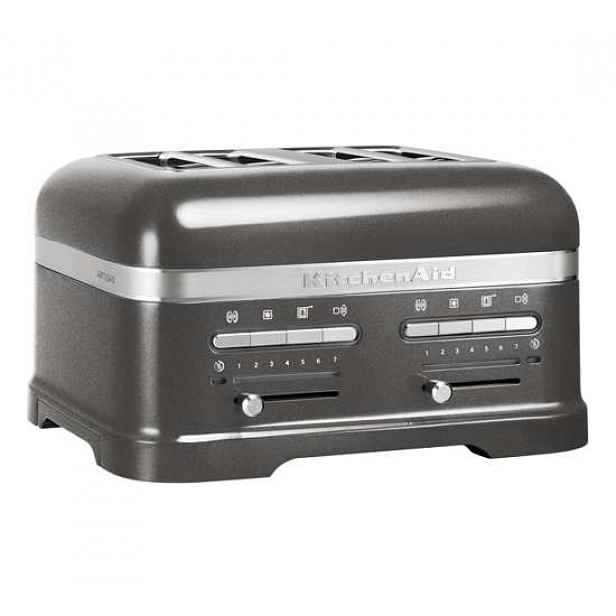 KitchenAid Toaster Artisan KMT4205, 4 plátkový, šedý 5KMT4205EMS