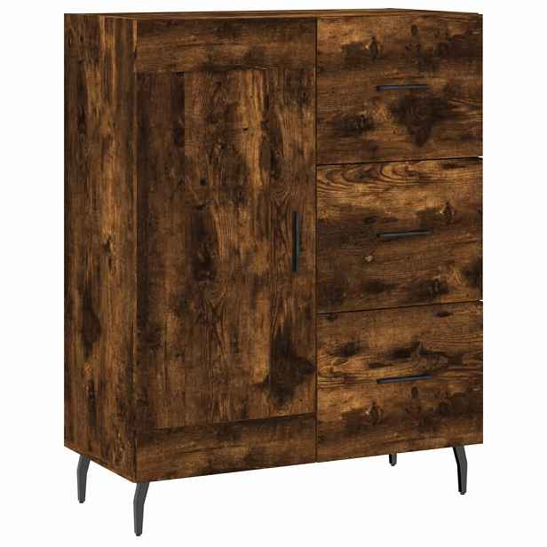 vidaXL Příborník kouřový dub 69,5 x 34 x 90 cm kompozitní dřevo
