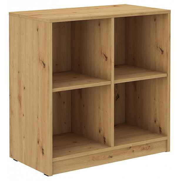 Čtvercový regál MABAKA 1 - dub artisan