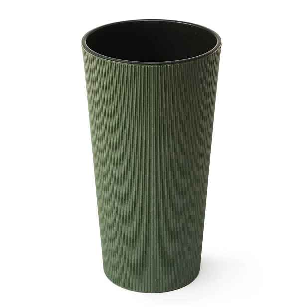 HowHomely Květináč URBANIKA ECO Wood 46,6x25,5 cm zelený