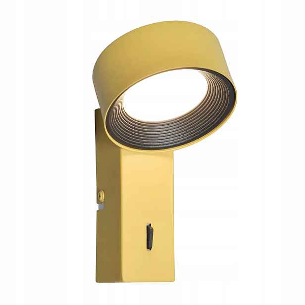 Italux Led nástěnné svítidlo 1,8W 4000K žluté Otal s vypínačem