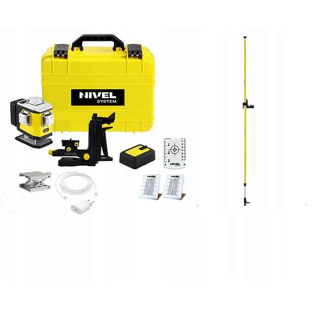 Nivel System CL5B Křížový Laser Modrý S Tyčkou CL5B+LP-36