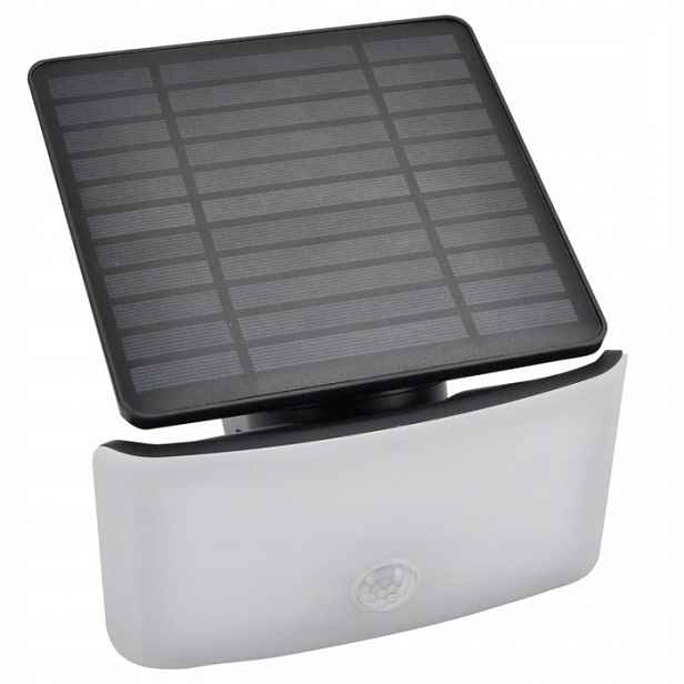 Solární Lampa s venkovním senzorem pohybu a soumraku IP44 2400 mAh