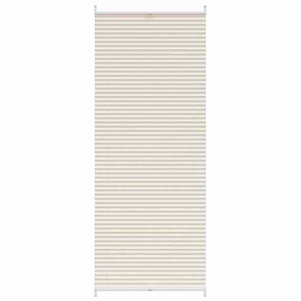 vidaXL Plisovaná roleta 90 x 200 cm krémová