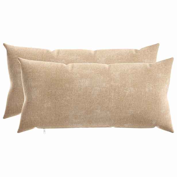 vidaXL Povlak na polštář 2 ks HEERLEN Taupe 40 x 80 cm