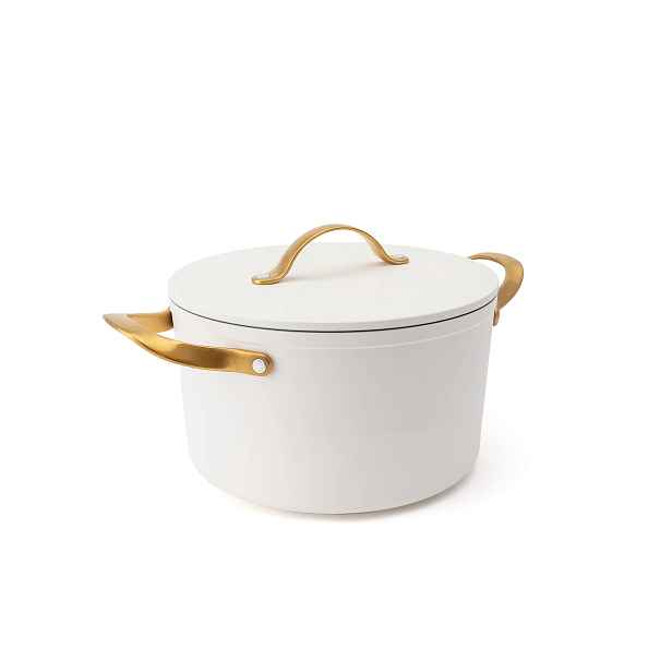 Elmich Nepřilnavý keramický hrnec Zen Ø 24 cm (5,5 l) krémovo zlatá
