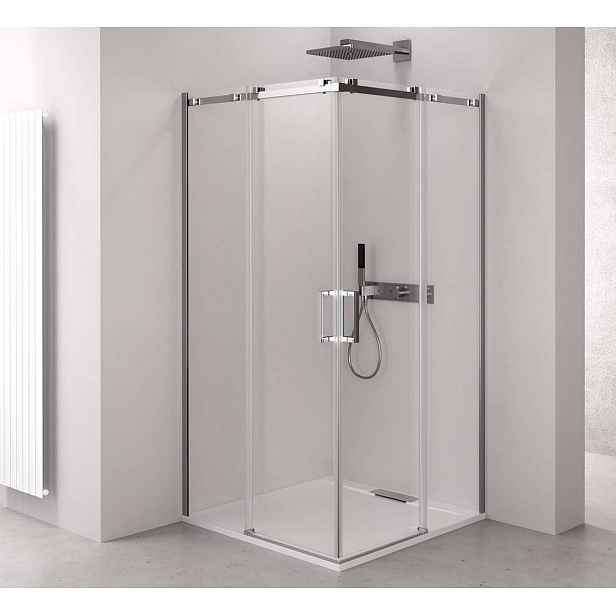 Polysan Thron - Sprchový kout Square 110x90 cm, Antidrop, čiré sklo/chrom TL2190-5002