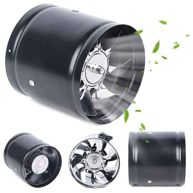 Trubkový Ventilátor, 150 MM, Odtahový Ventilátor 500 M³/h, Tiché Větrání