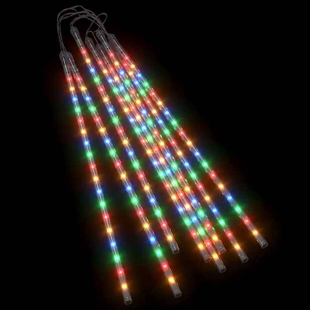 vidaXL Padající světla 8 ks 50 cm barevná 288 LED dovnitř i ven