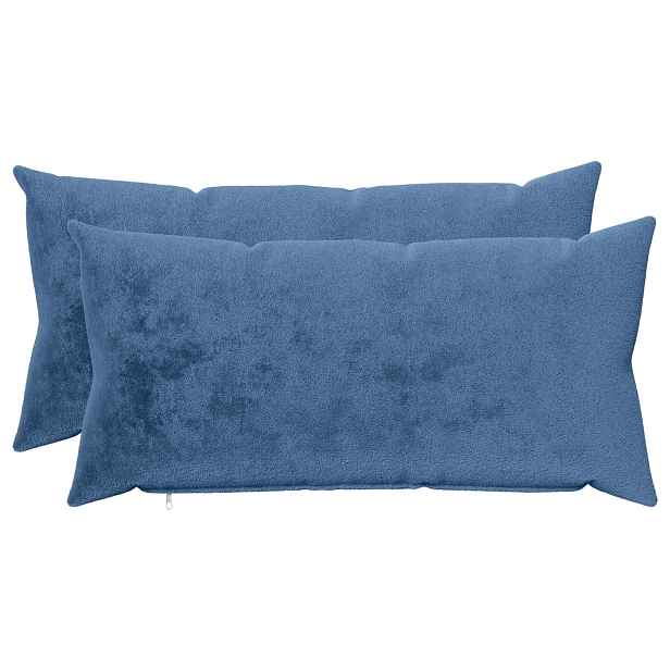 vidaXL Povlak na polštář 2 ks HEERLEN Světle modrá 40 x 80 cm Flanel