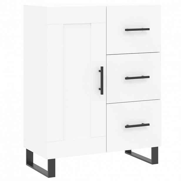vidaXL Příborník bílý 69,5 x 34 x 90 cm kompozitní dřevo