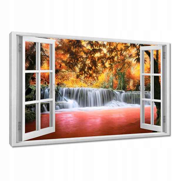Obrazy 90x60 Oranžový vodopád