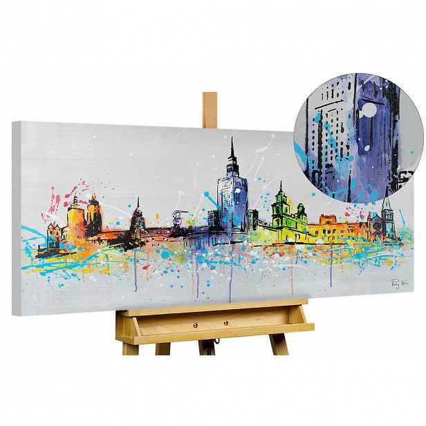 KUNSTLOFT RUČNĚ MALOVANÝ AKRYLOVÝ OBRAZ, 120/60 CM