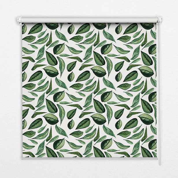 TULUP VNITŘNÍ roleta - okenní roleta - roleta - 60x140 cm - Listí padající ze stromů