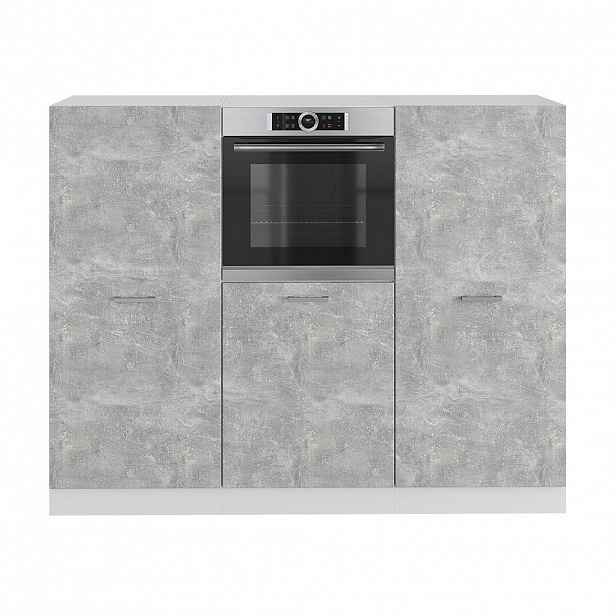 Vicco KUCHYŇSKÝ BLOK R-Line Beton/bílá 180 cm bez pracovní desky