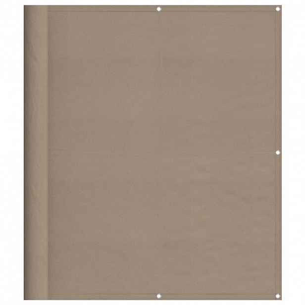 vidaXL Balkonová zástěna taupe 120 x 700 cm 100% polyester oxford