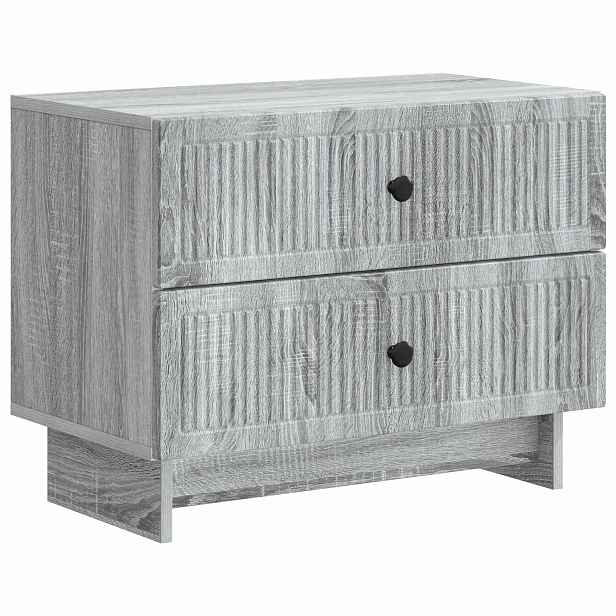 vidaXL Noční skříňka Šedá sonoma 62 x 34,5 x 47,5 cm Kompozitní dřevo