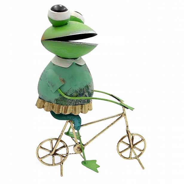 Žába Kovová Zahradní Velká Figurka Do Zahrady Zahradní Dekorace 35 cm