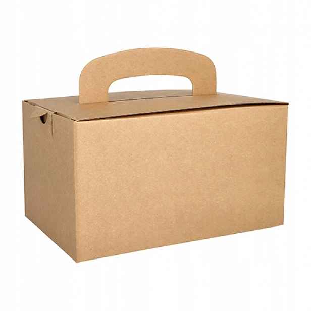 Karton na oběd s kartonovým obalem 22x15x12 cm 20 Ks