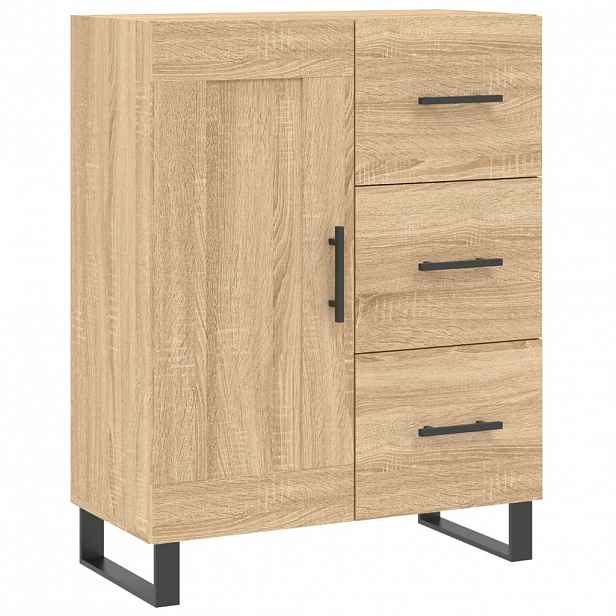 vidaXL Příborník dub sonoma 69,5 x 34 x 90 cm kompozitní dřevo