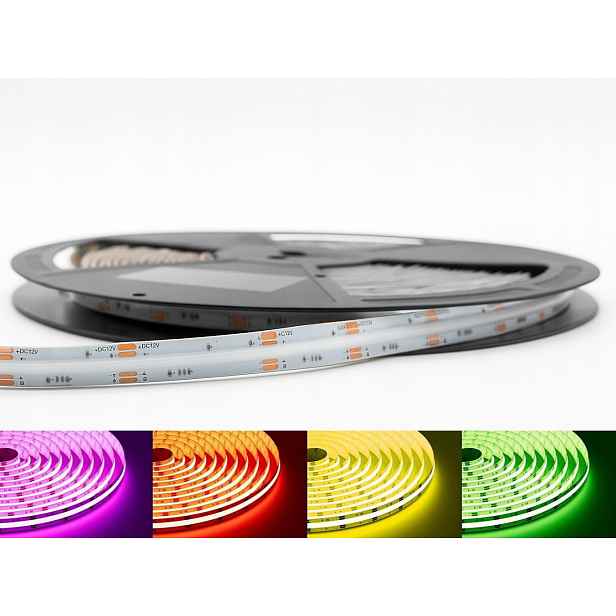Led pásek Cob Pro Rgb Vícebarevný 12V 810 LED/m Vodotěsný 10 m Led pásek