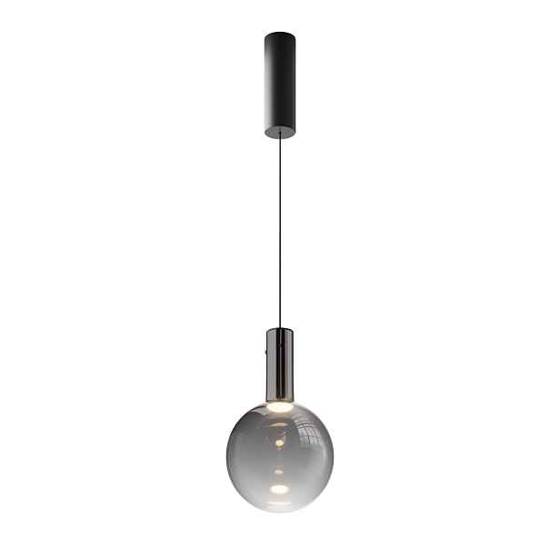 Maytoni Závěsná lampa Nebula černá Led koule 4W sklo Ø20 cm